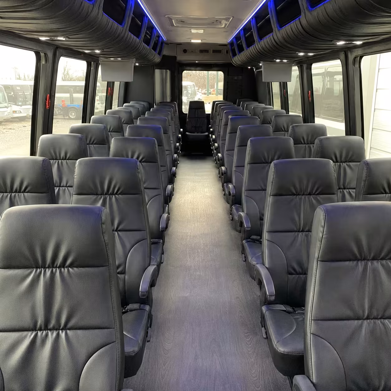 28 passenger minibus interior