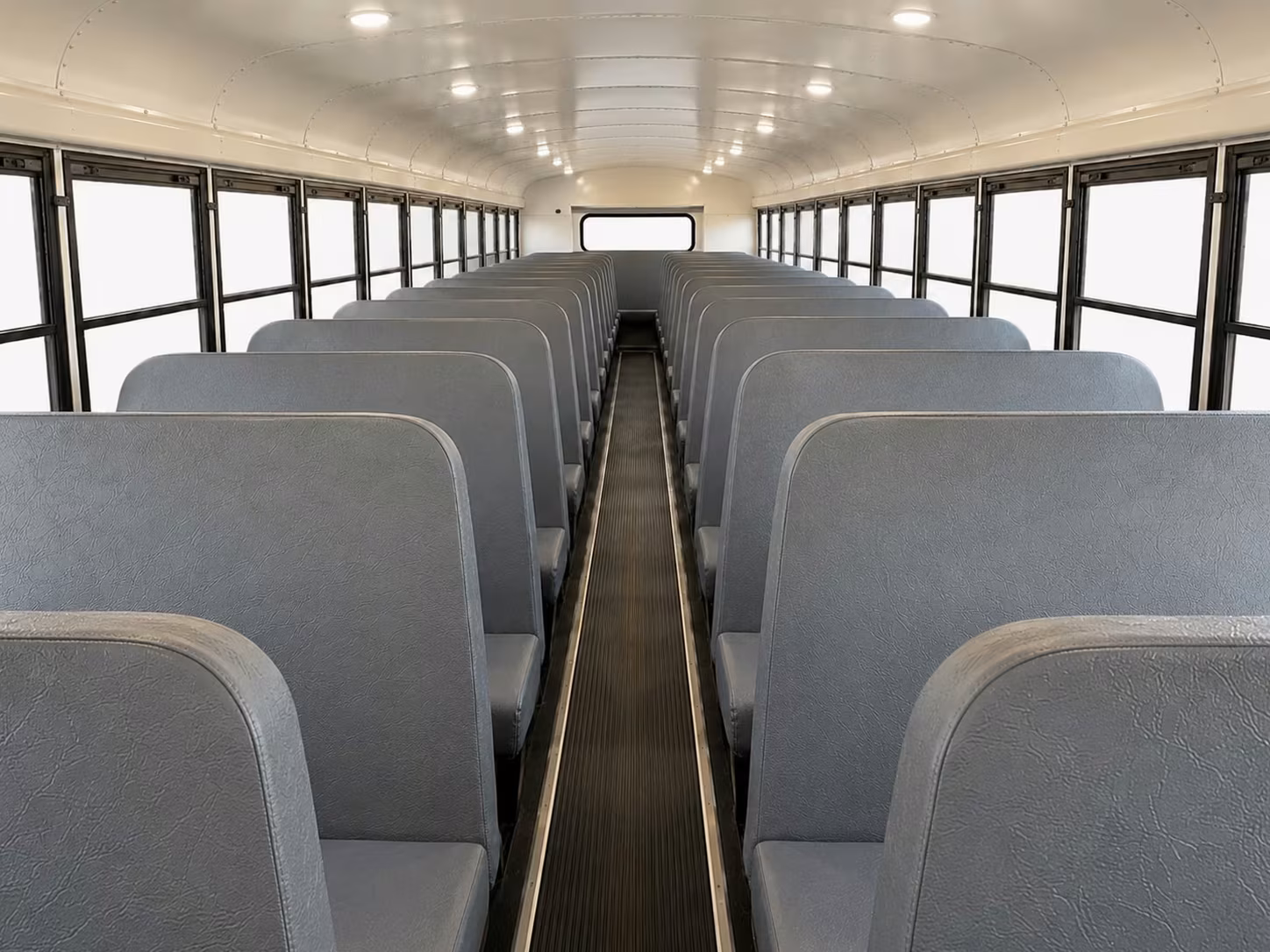 school bus inside