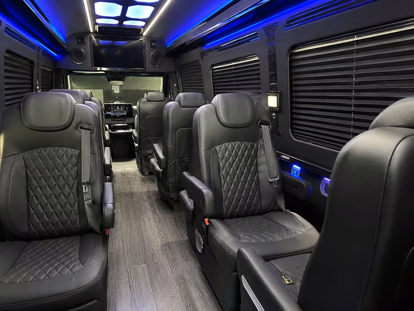 sprinter van with driver inside