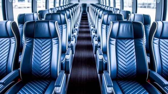 lehi 54 passenger charter bus inside