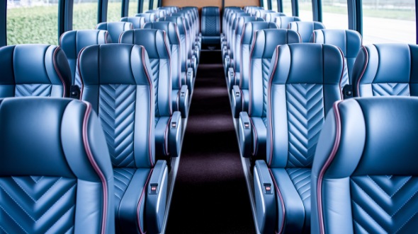 lehi 54 passenger charter bus interior
