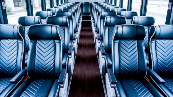 lehi 55 passenger charter bus inside