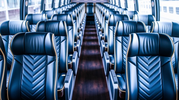 lehi 56 passenger charter bus inside