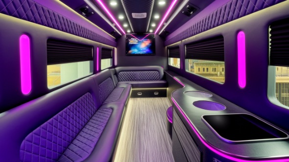 lehi party bus rental interior