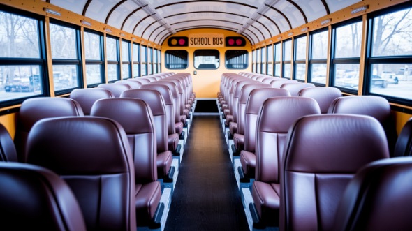 lehi school bus rental interior