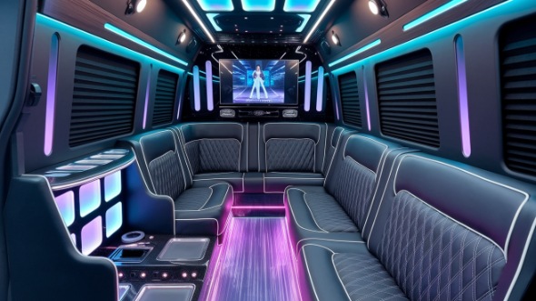 lehi sprinter limo rental interior